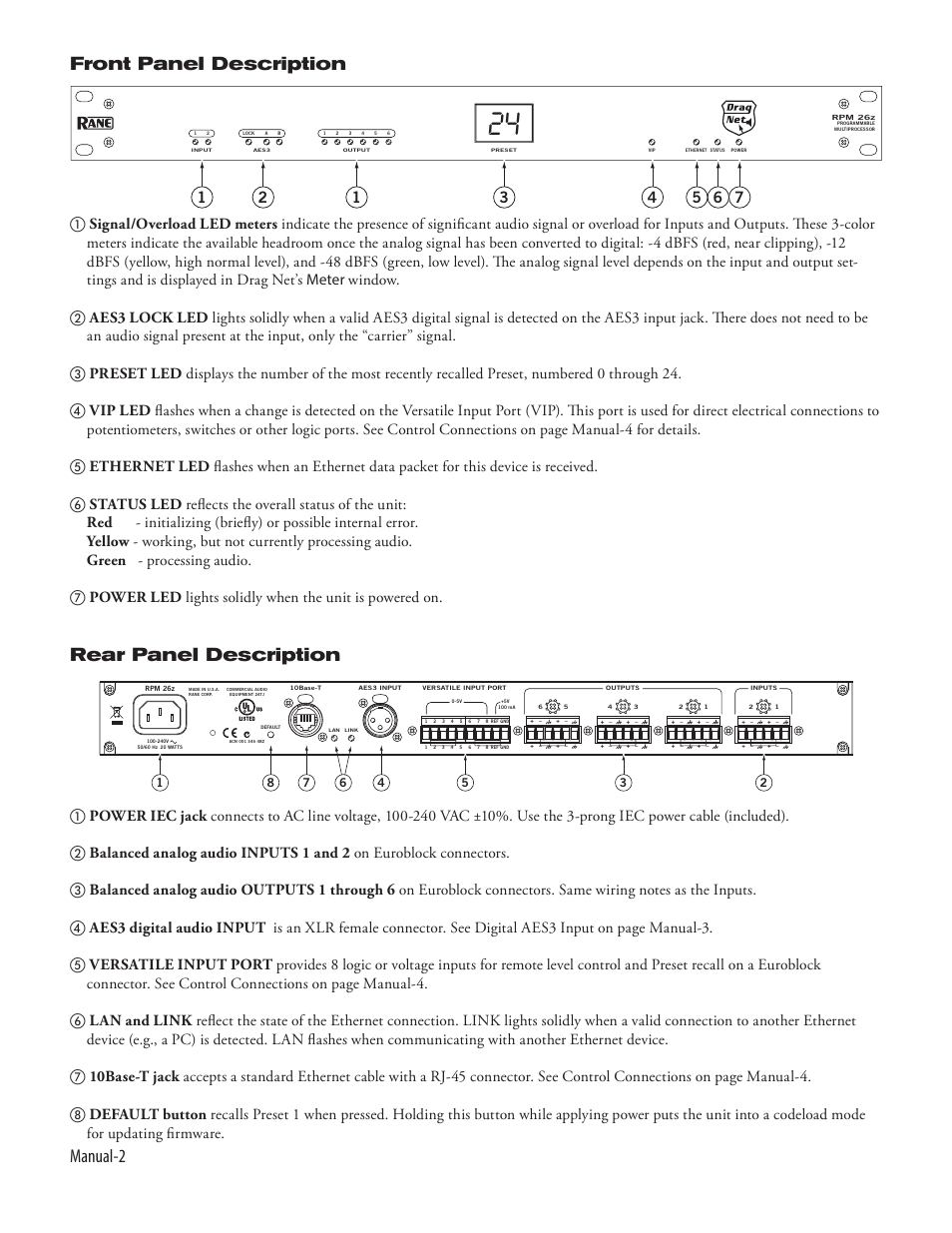 Rane RPM 26z User Manual | Page 4 / 10