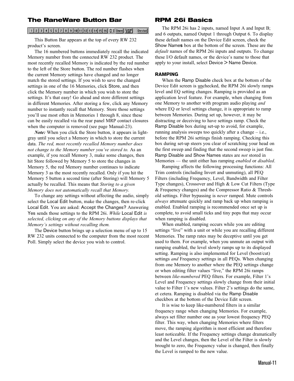 Rane RPM 26i User Manual | Page 11 / 24