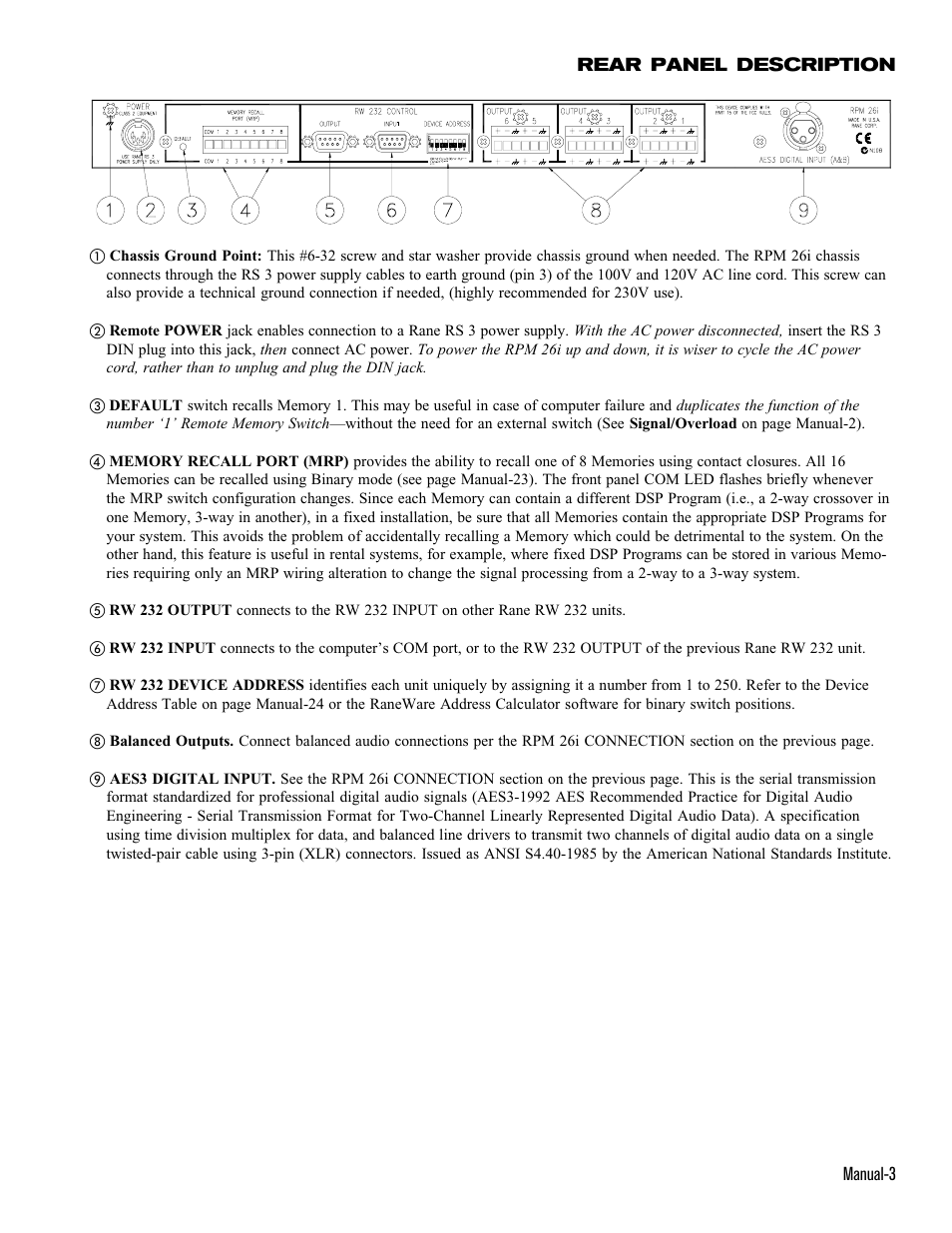 Rane RPM 26i User Manual | Page 3 / 24