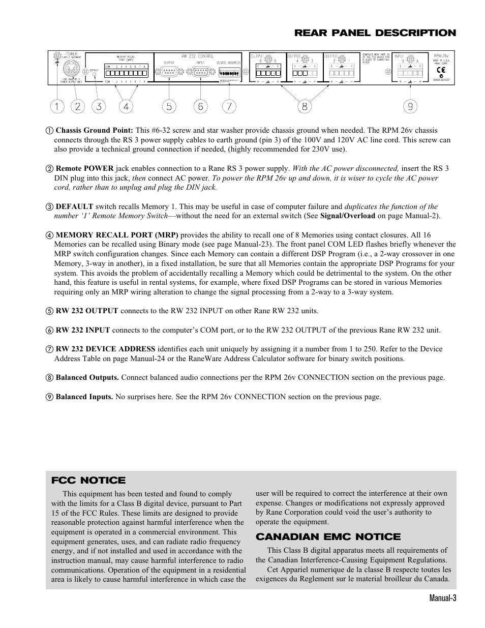 Rane RPM 26v User Manual | Page 3 / 24