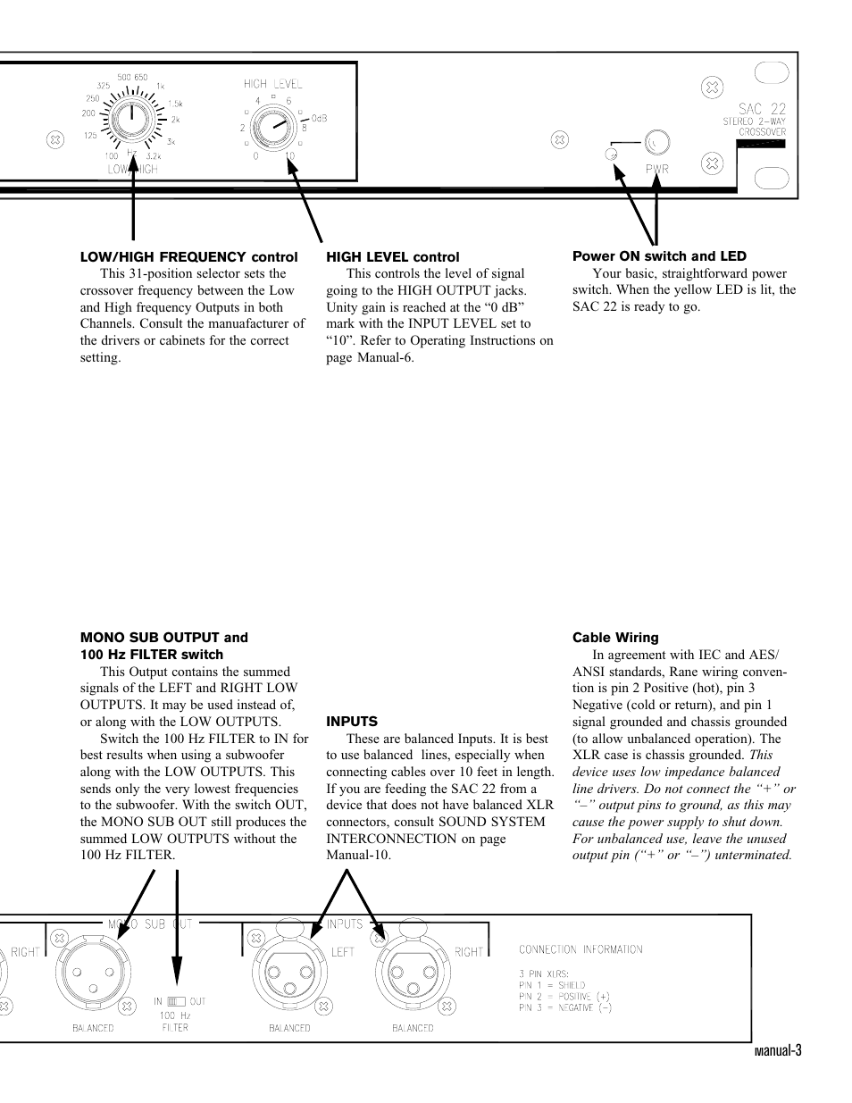 Rane SAC 22 2001 version User Manual | Page 4 / 7