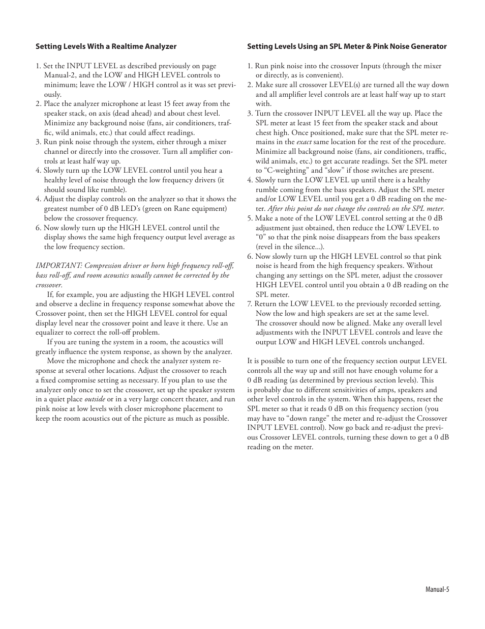 Rane SAC 22 2003 version User Manual | Page 7 / 8