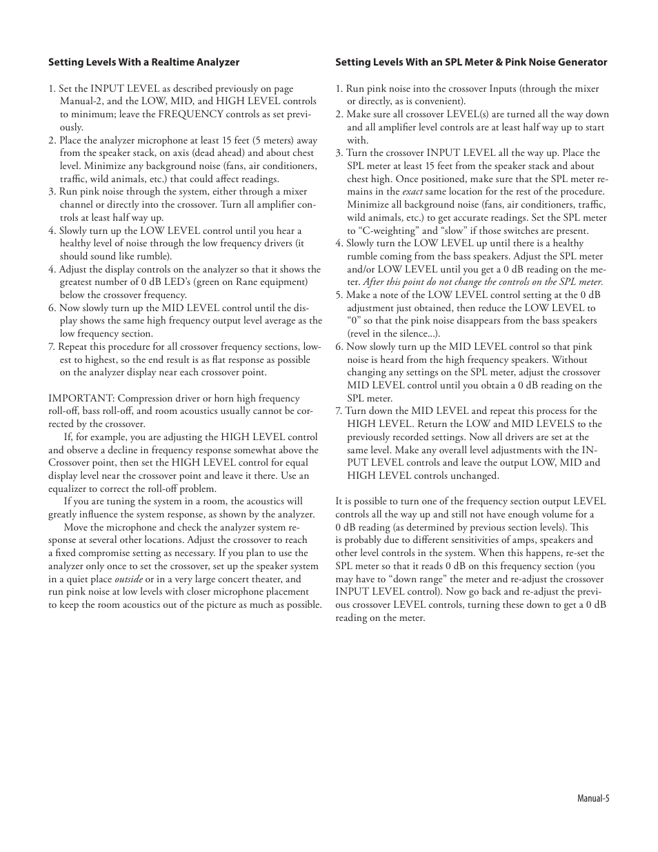 Rane SAC 23 User Manual | Page 7 / 8