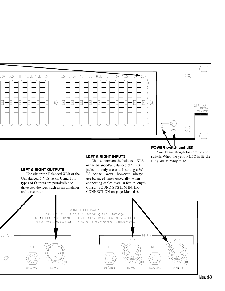 Rane SEQ 30L (2003 version) User Manual | Page 3 / 5