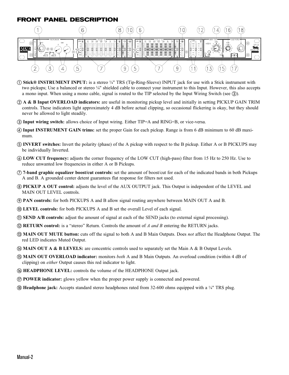 Rane SP 13 User Manual | Page 2 / 4