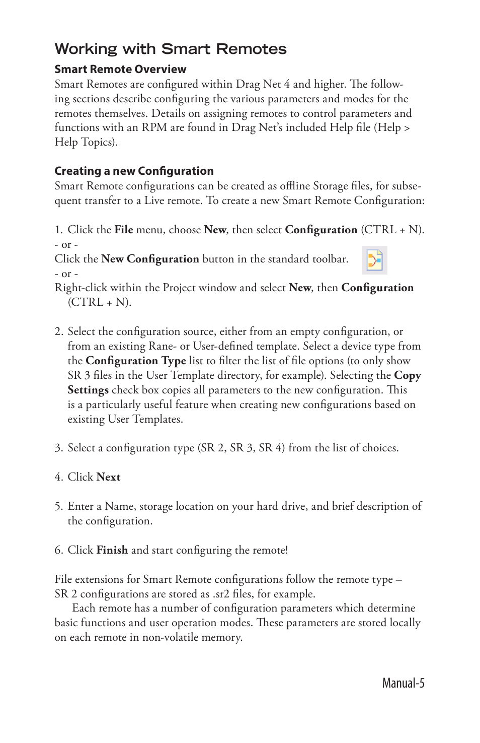 Manual-5 working with smart remotes | Rane SR 2 User Manual | Page 5 / 36