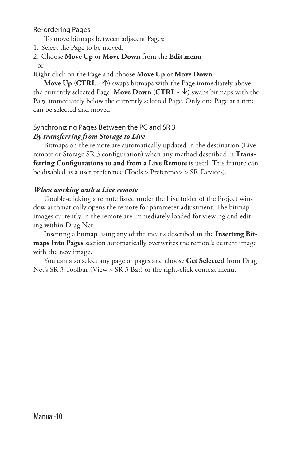 Manual-10 | Rane SR 3 User Manual | Page 10 / 52