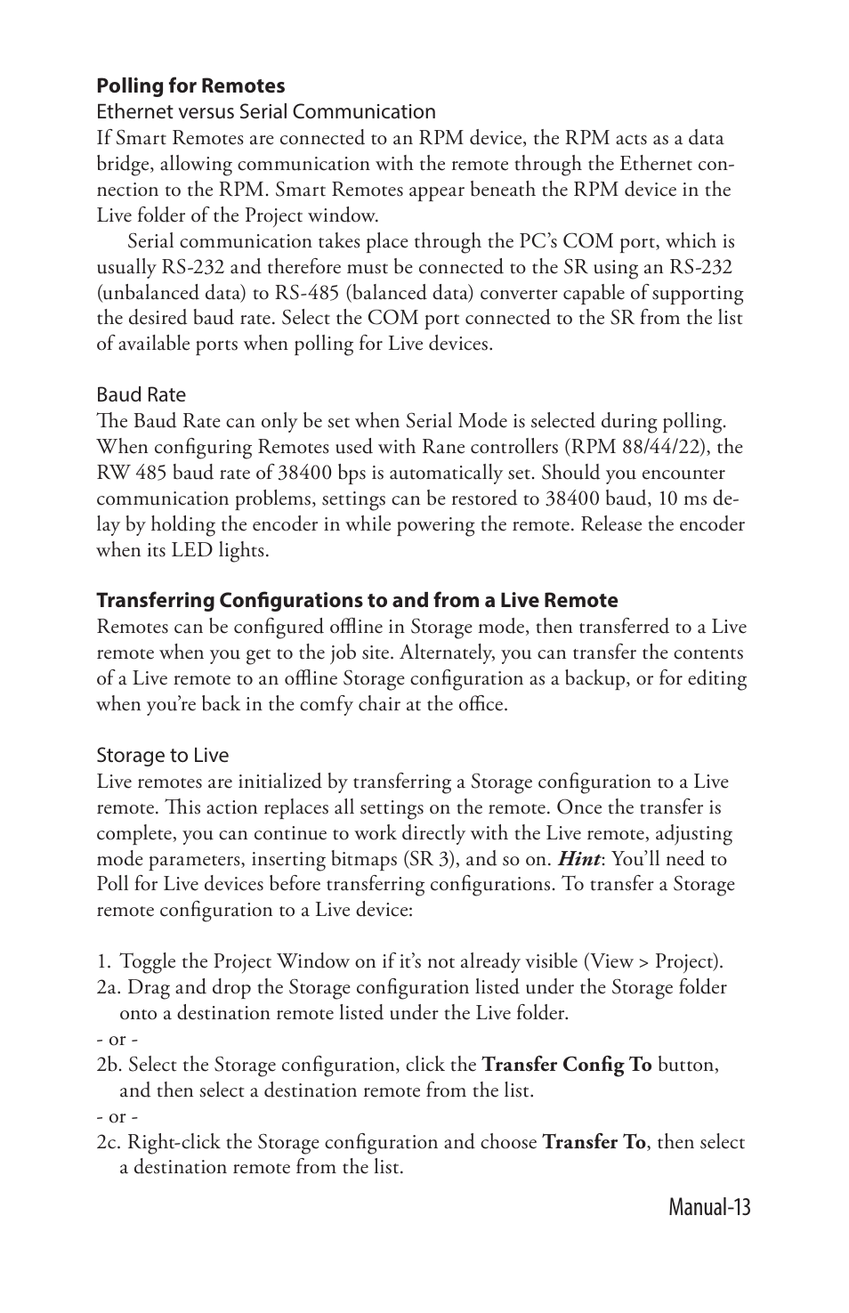 Manual-13 | Rane SR 3 User Manual | Page 13 / 52