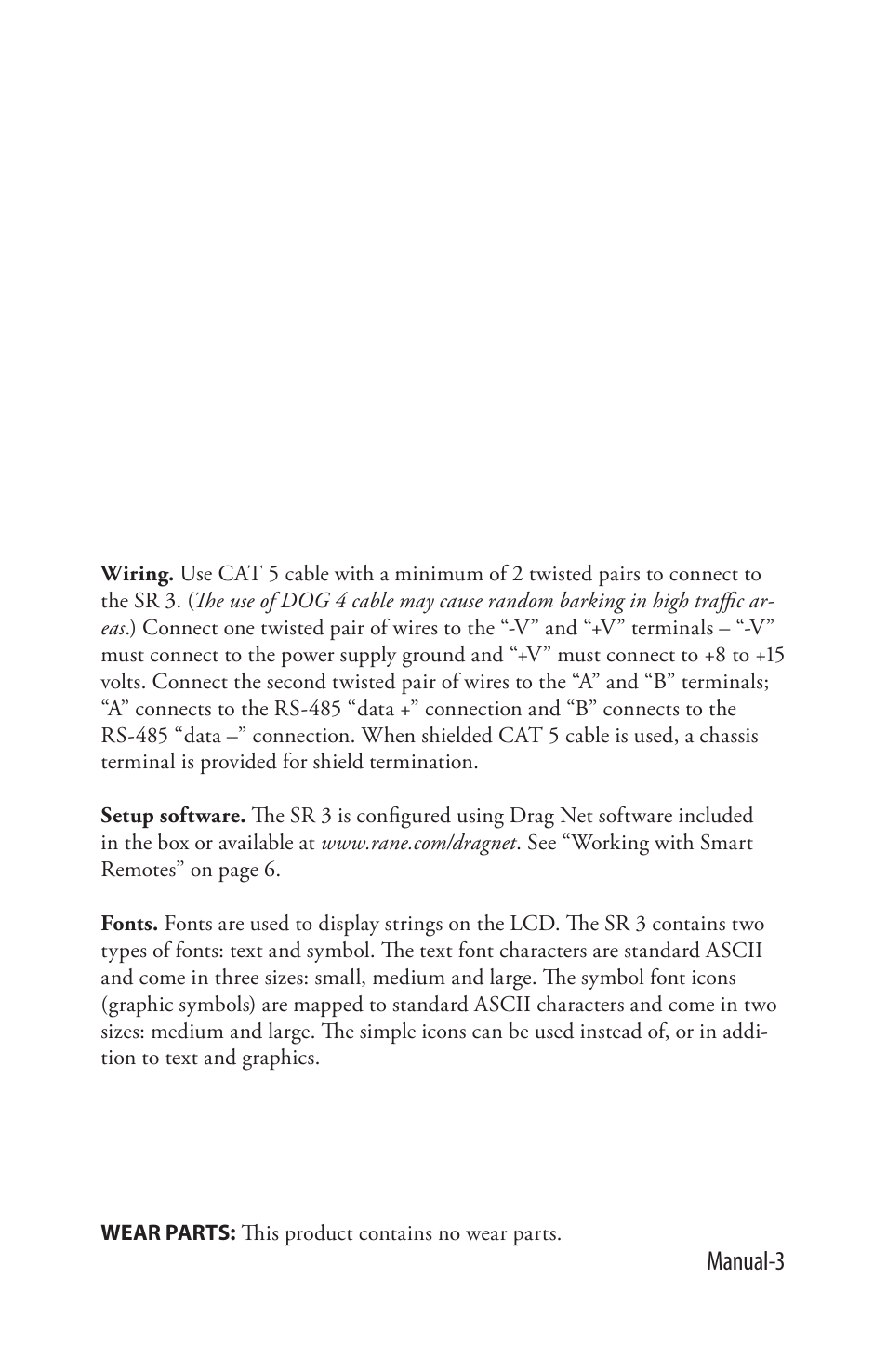 Manual-3 | Rane SR 3 User Manual | Page 3 / 52