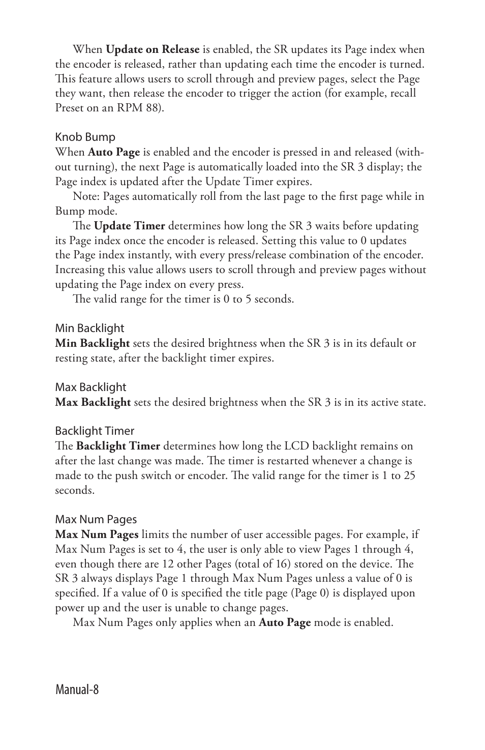 Manual-8 | Rane SR 3 User Manual | Page 8 / 52