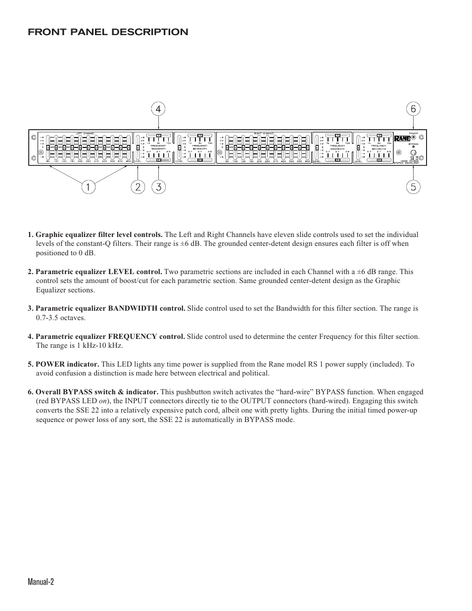 Rane SSE 22 User Manual | Page 2 / 6