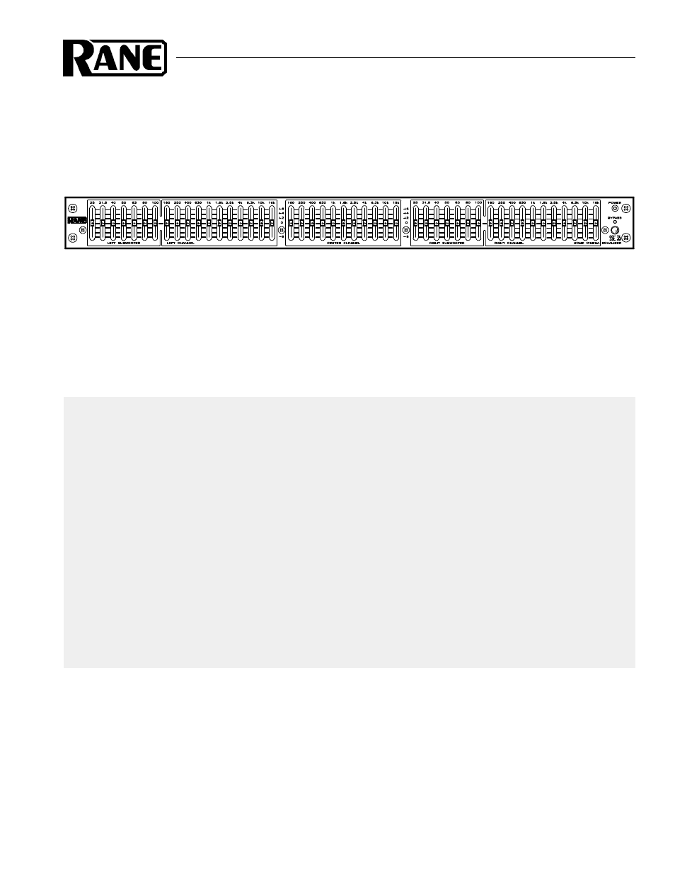 Rane SSE 35 User Manual | 8 pages