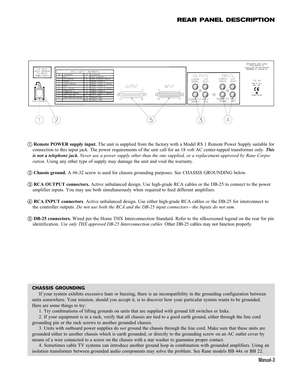 Rane THX 44 User Manual | Page 5 / 6