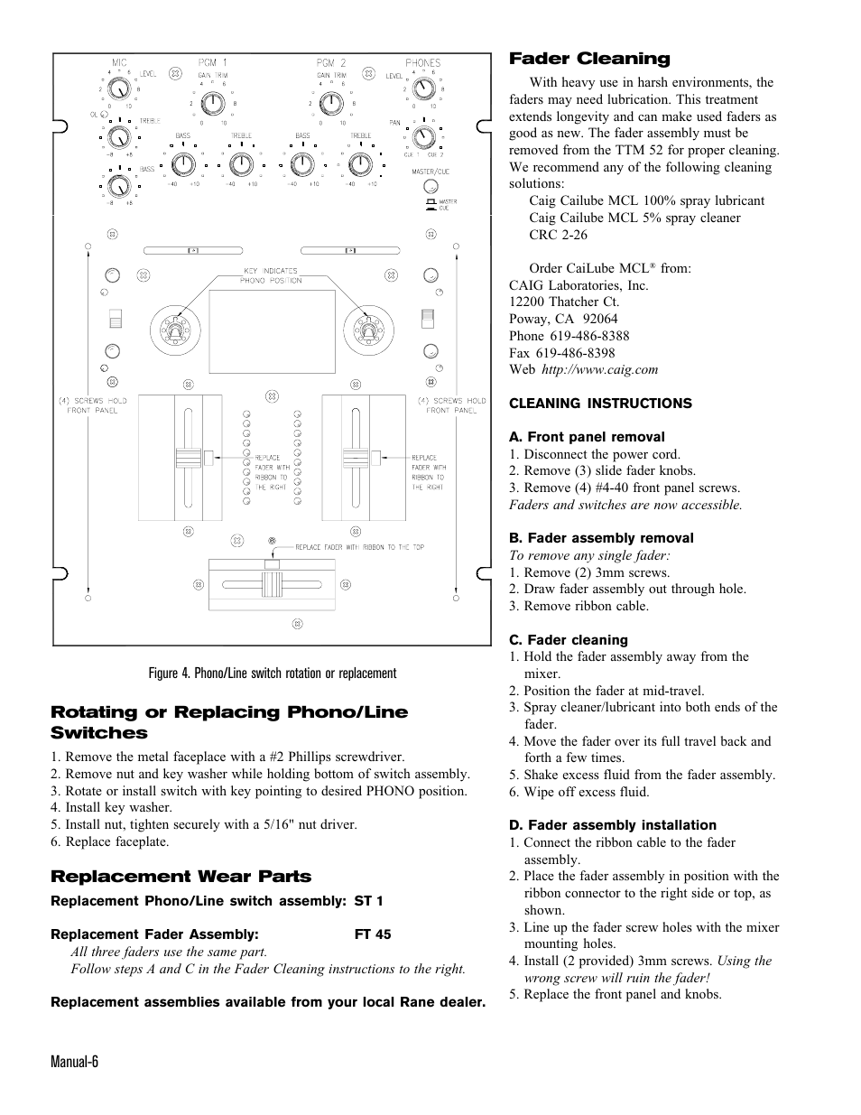 Rane TTM 52 User Manual | Page 6 / 8