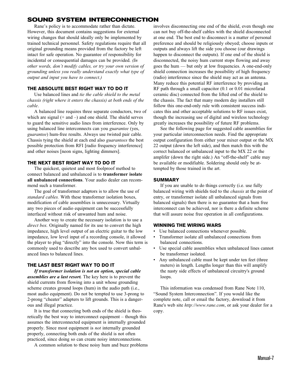 Rane TTM 52 User Manual | Page 7 / 8