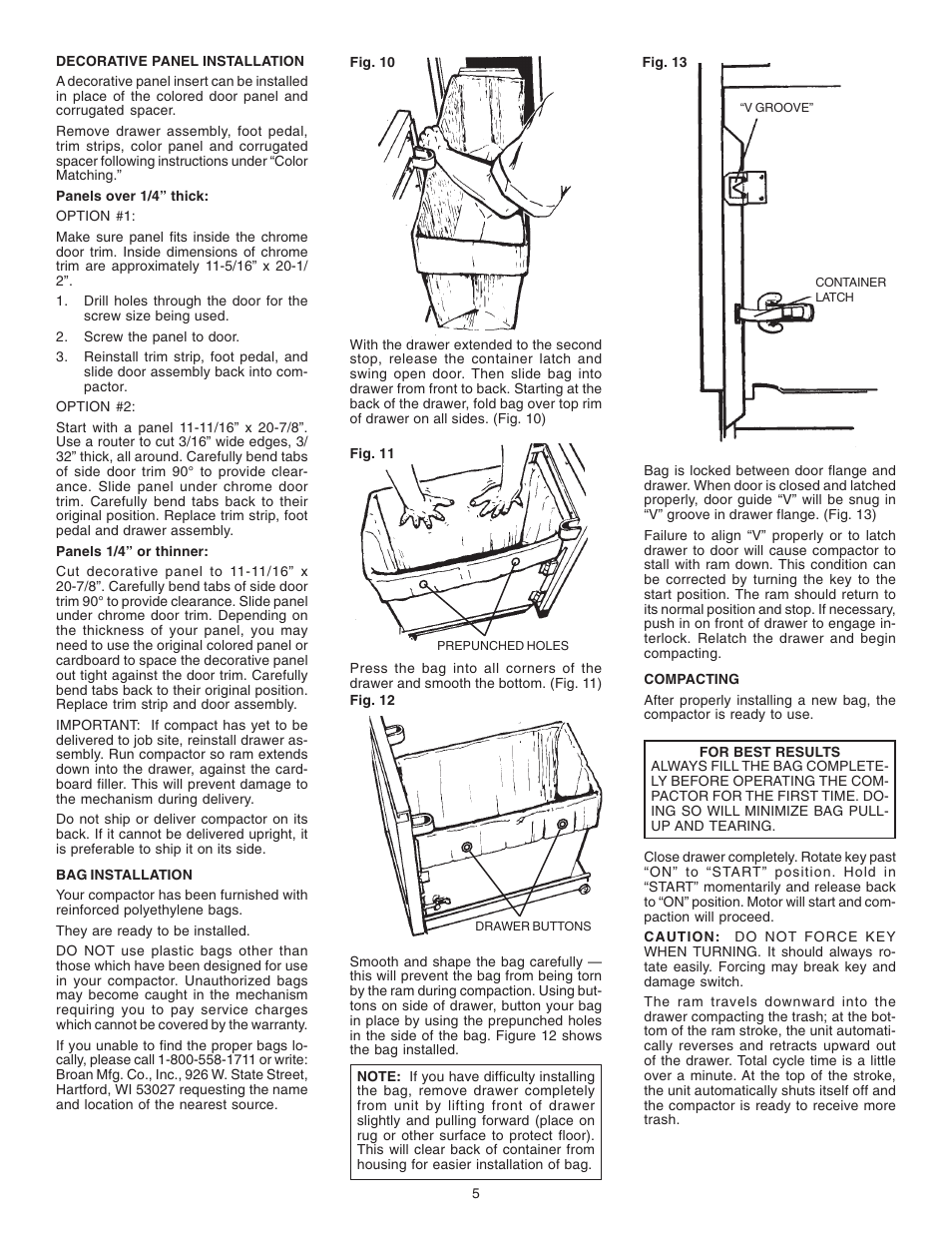 Broan 1050 User Manual | Page 5 / 8