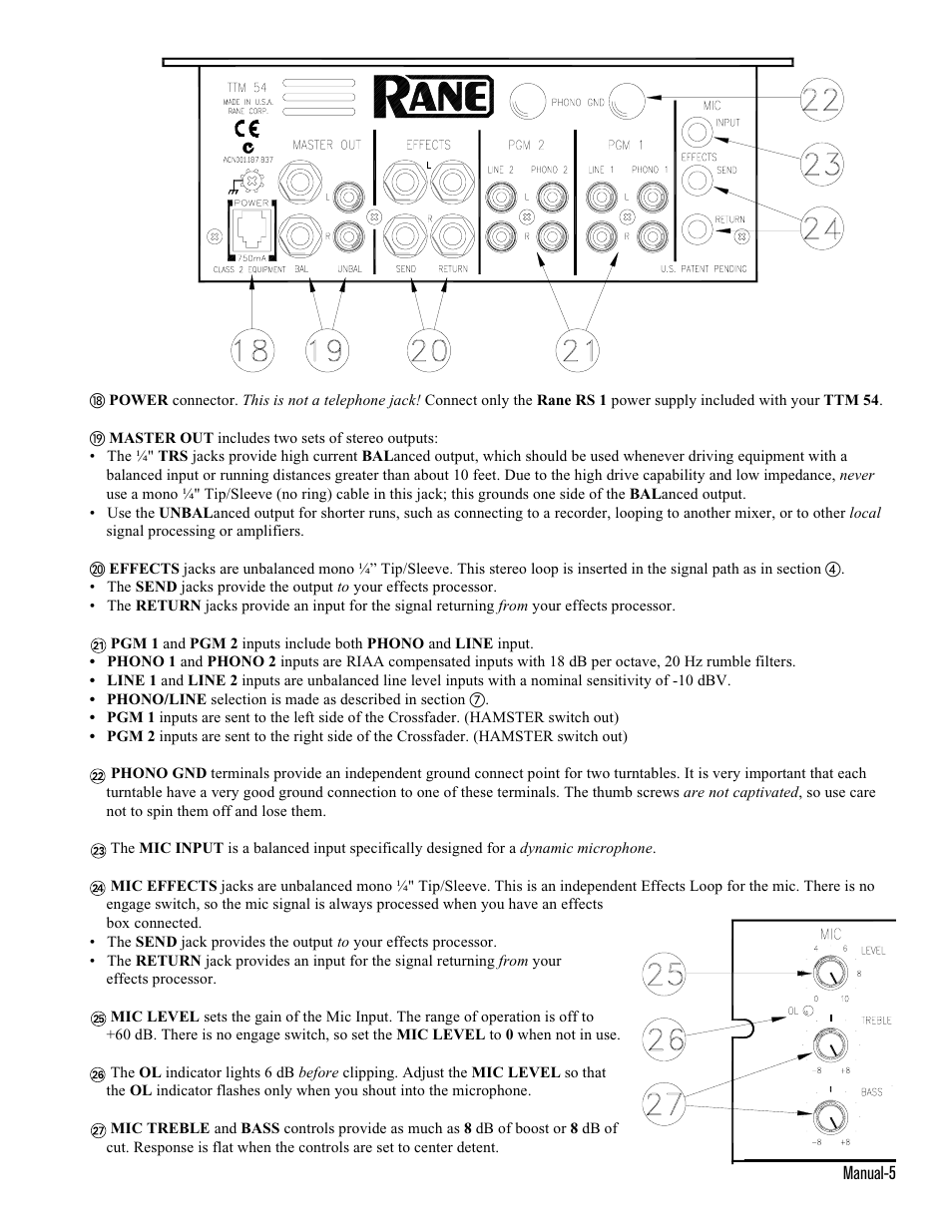 Rane TTM 54 User Manual | Page 5 / 6