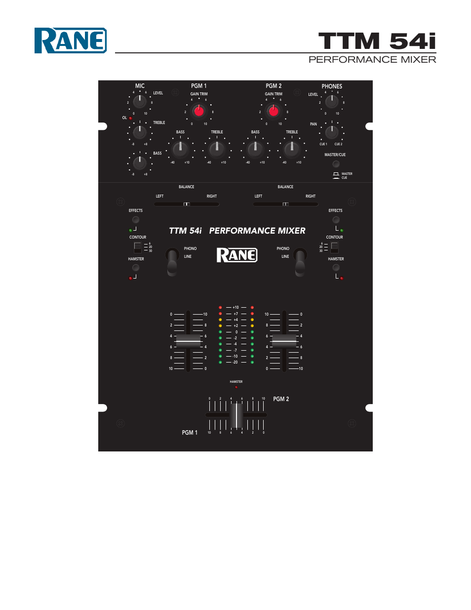 Rane TTM 54i User Manual | 8 pages