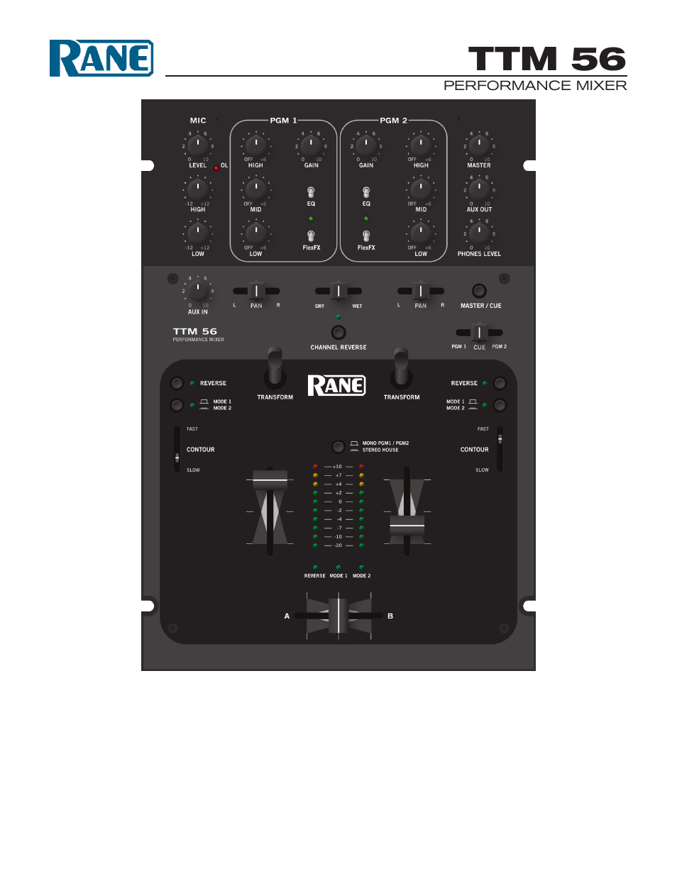 Rane TTM 56 User Manual | 12 pages