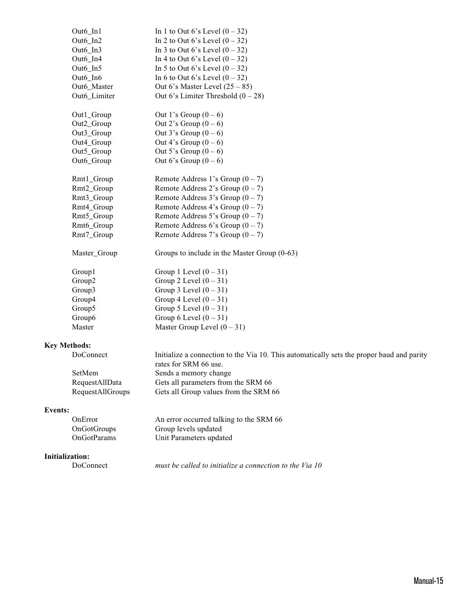 Rane Via 10 User Manual | Page 15 / 20