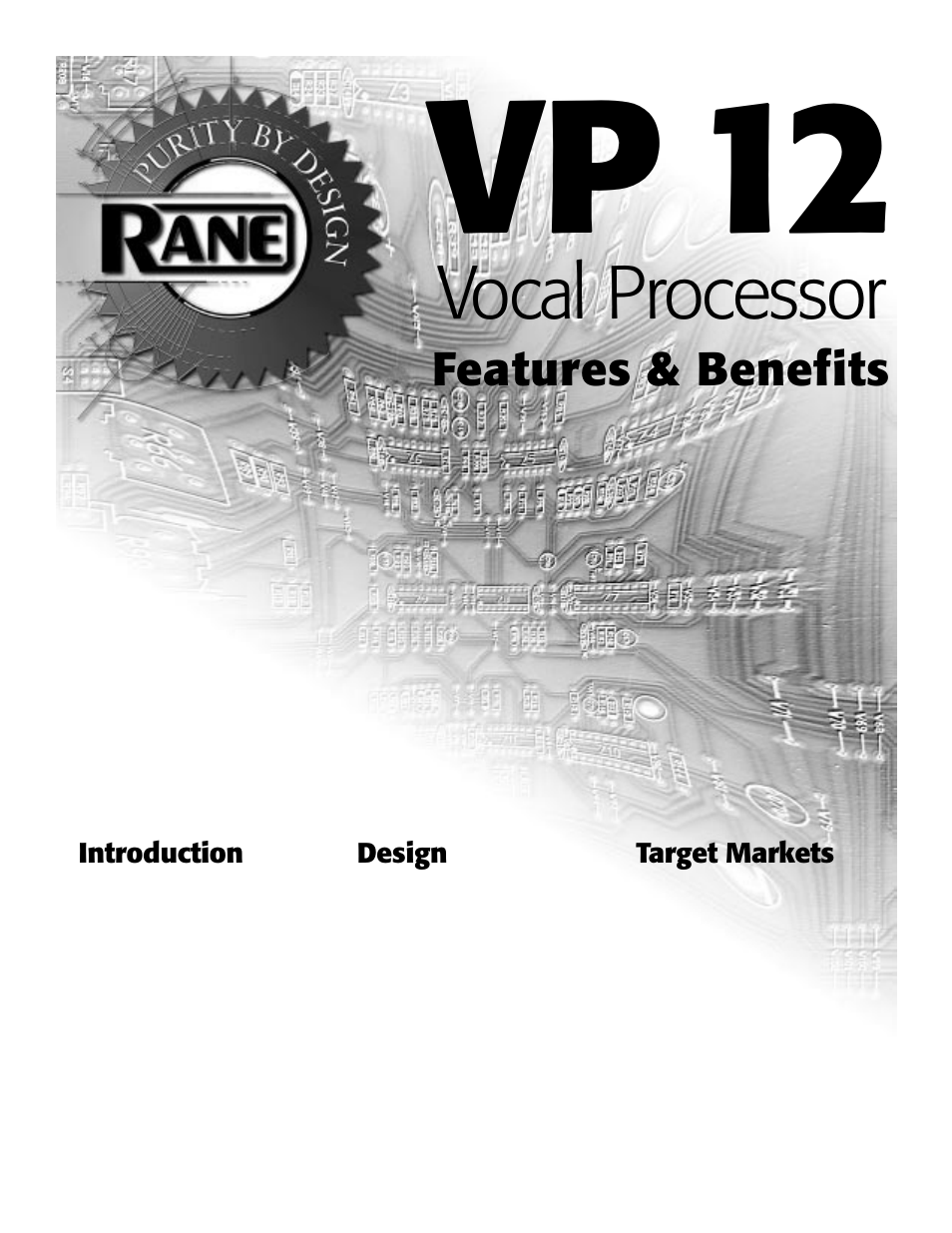 Rane VP 12 User Guide User Manual | 8 pages