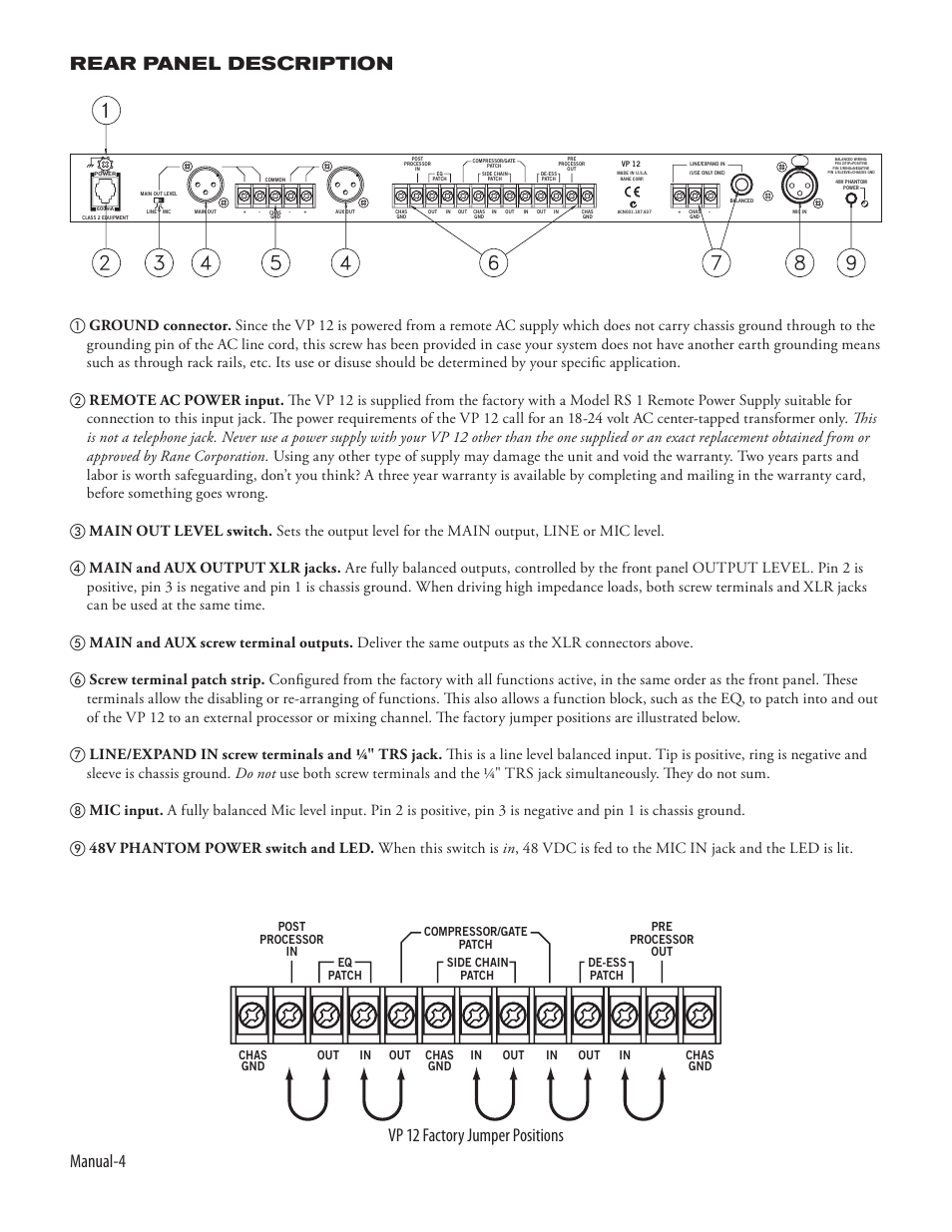 Rane VP 12 Manual User Manual | Page 6 / 12