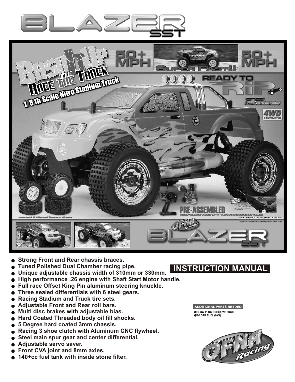 OFNA Racing Blazer SST User Manual | 38 pages