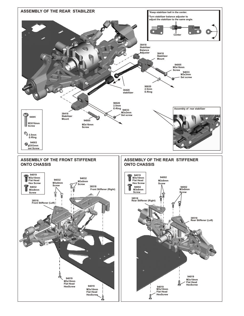 Assembly of the rear stabilzer | OFNA Racing CD3 RTR User Manual | Page 12 / 38