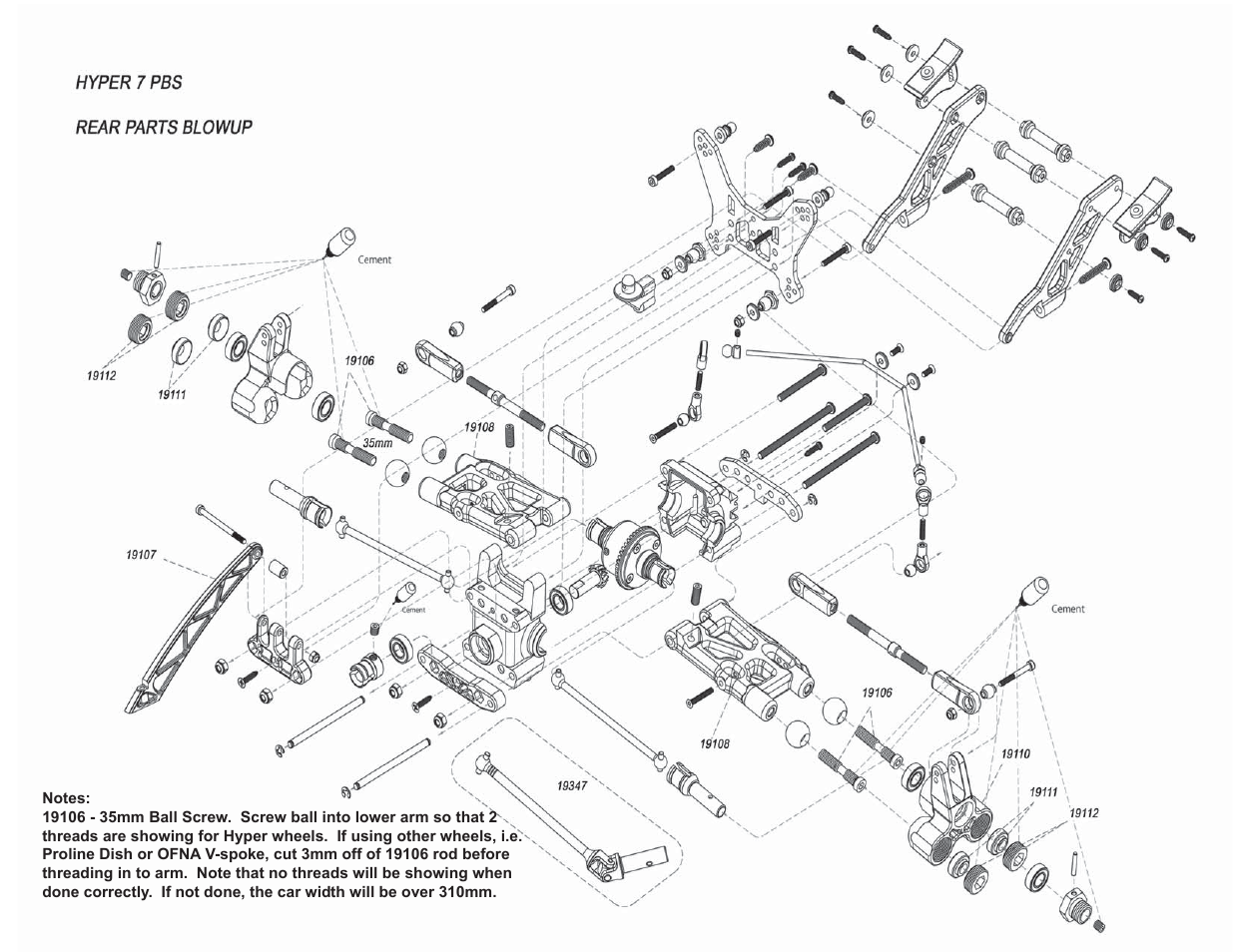 OFNA Racing Hyper 7 PBS User Manual | Page 2 / 2