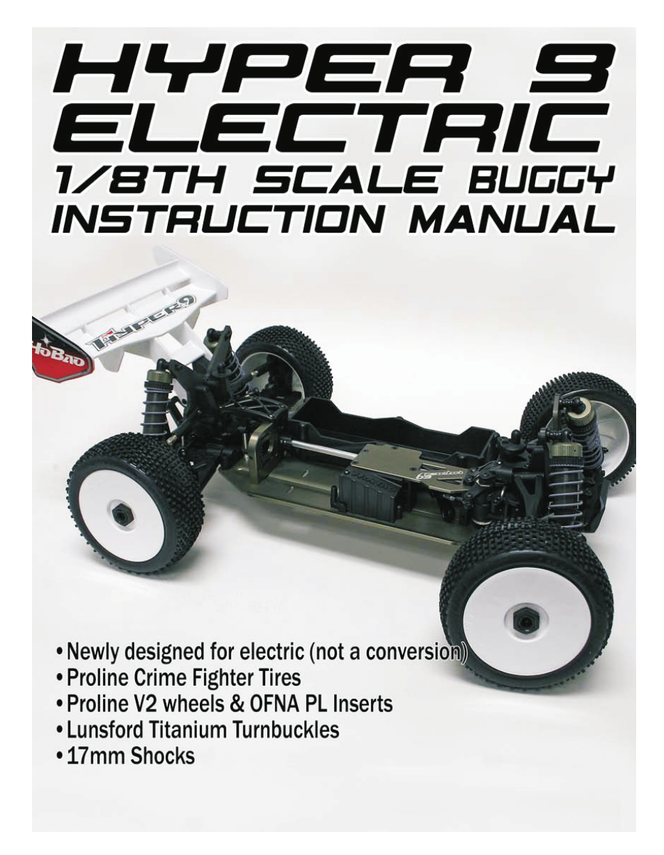 OFNA Racing Hyper 9e User Manual | 32 pages