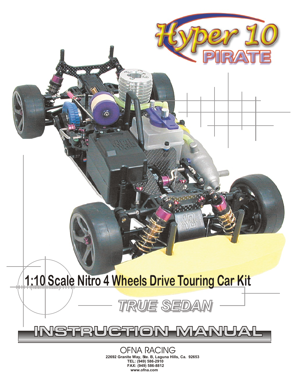 OFNA Racing Hyper 10 User Manual | 6 pages