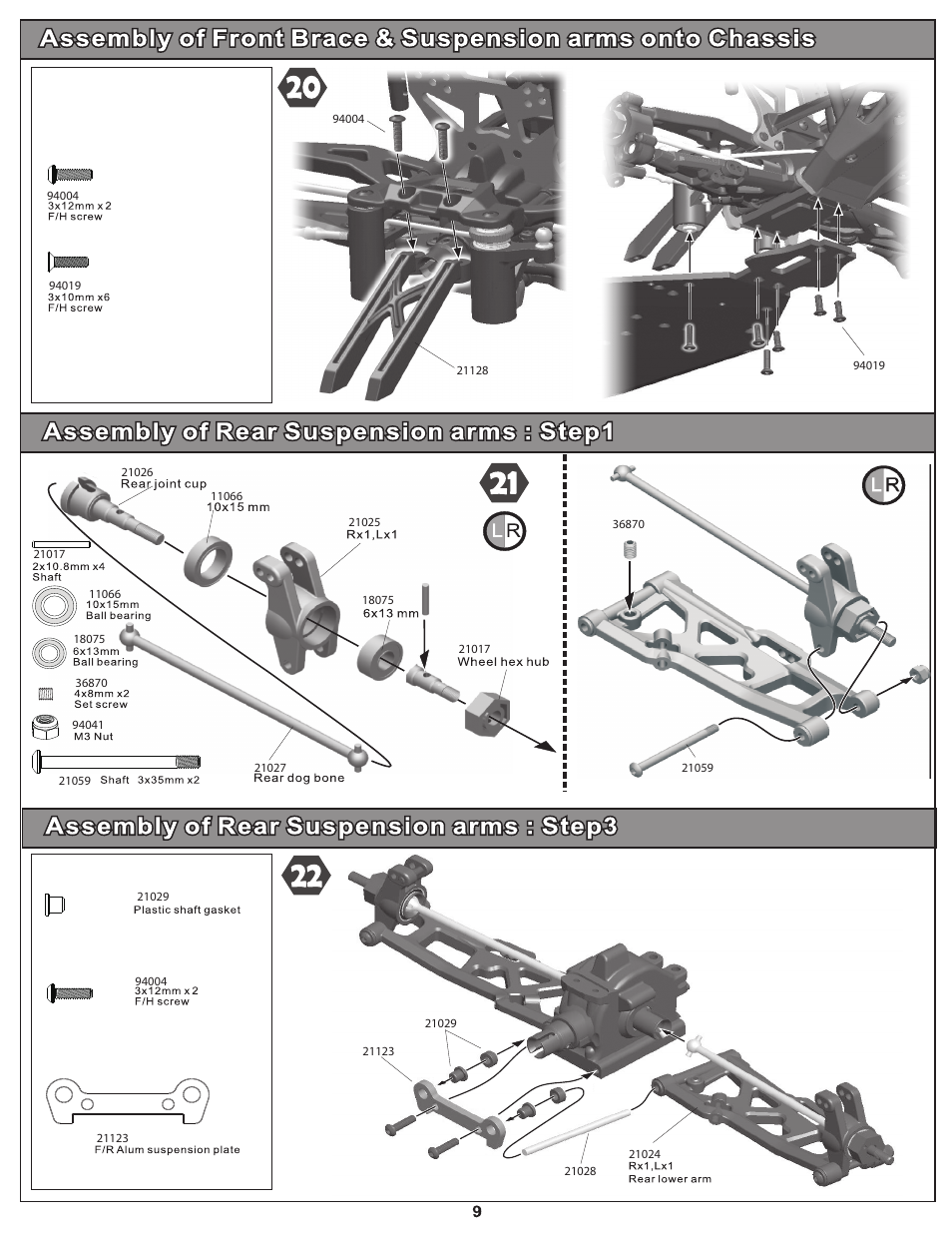 OFNA Racing Hyper 10sc Electric User Manual | Page 12 / 35