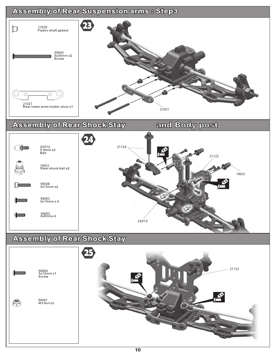 OFNA Racing Hyper 10sc Electric RTR User Manual | Page 19 / 41