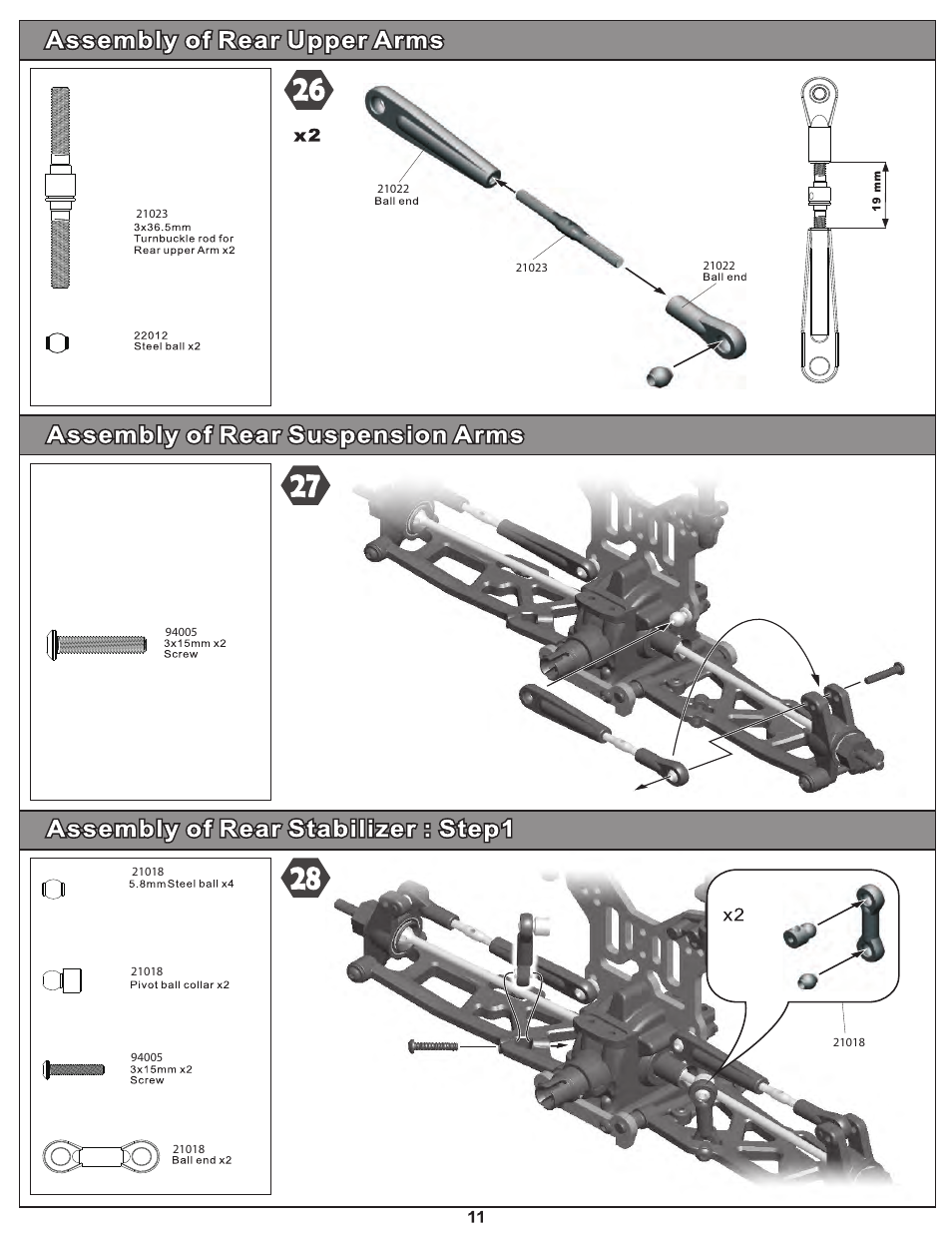 OFNA Racing Hyper 10sc Nitro RTR User Manual | Page 19 / 44
