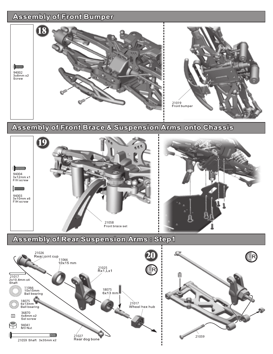 OFNA Racing Hyper 10TT User Manual | Page 20 / 49