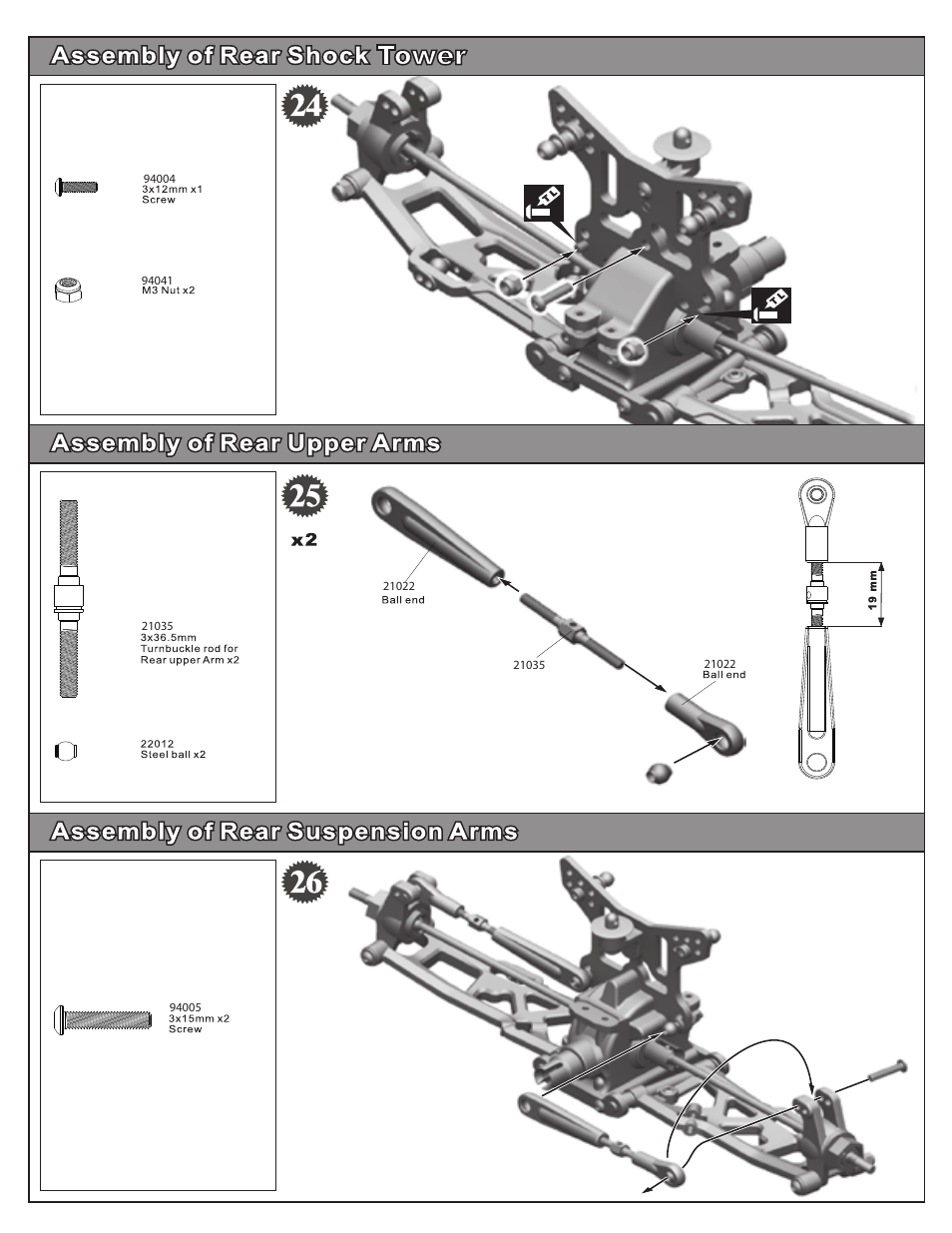 OFNA Racing Hyper 10TT User Manual | Page 22 / 49