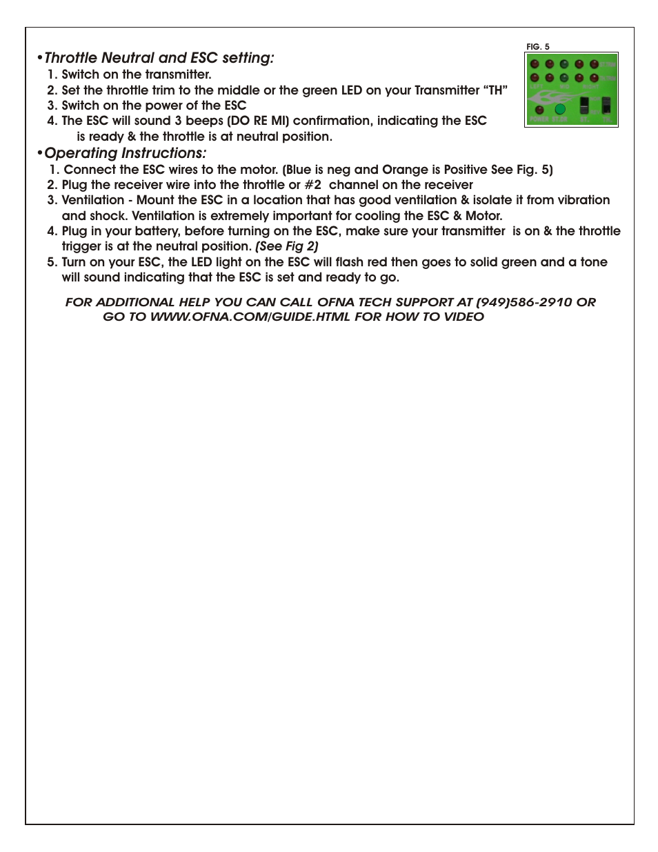 OFNA Racing Hyper 10TT User Manual | Page 9 / 49