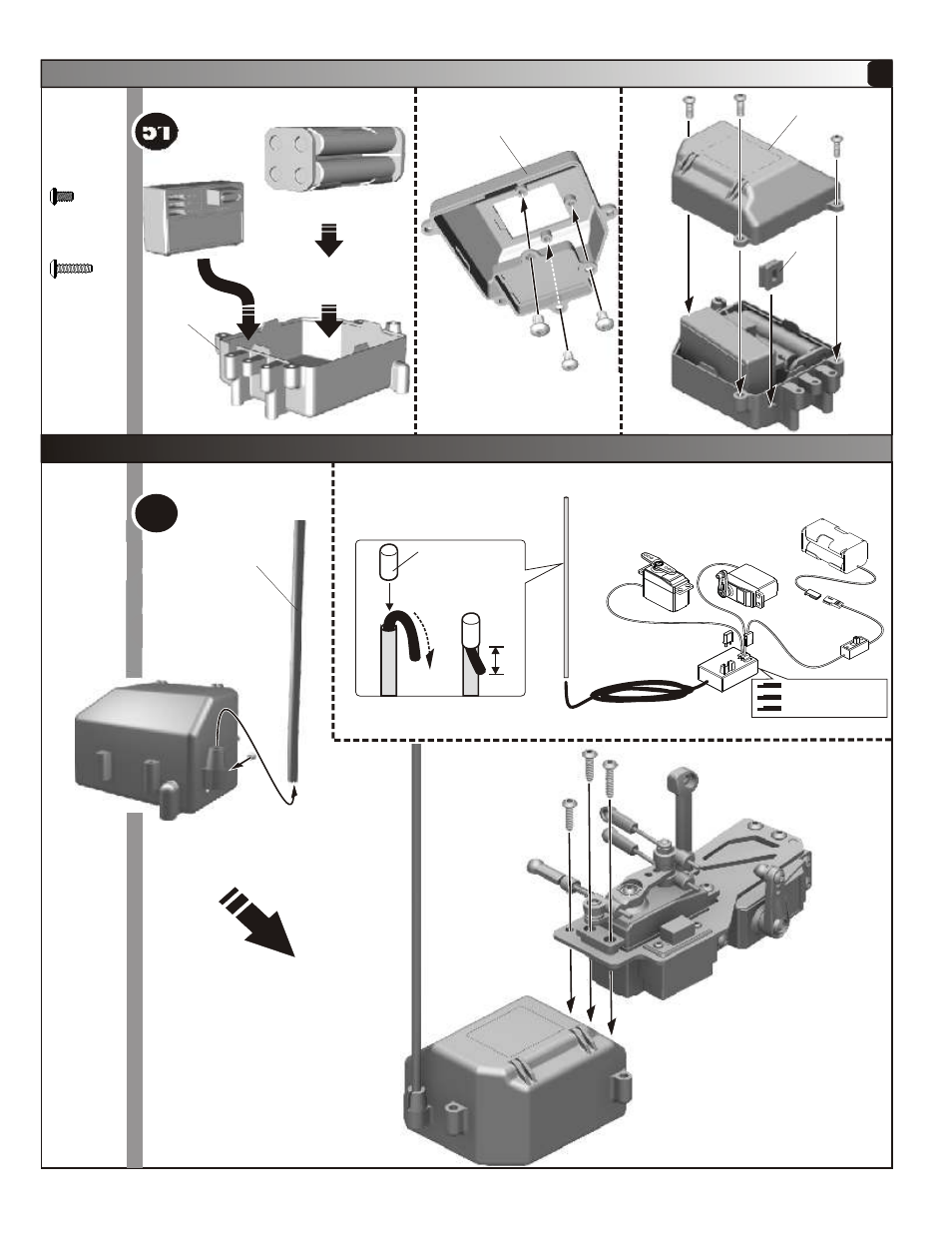Assembly of receiver box | OFNA Racing Hyper Mini STe User Manual | Page 20 / 35