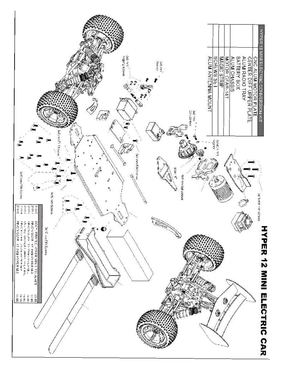 OFNA Racing Hyper Mini STe User Manual | Page 27 / 35