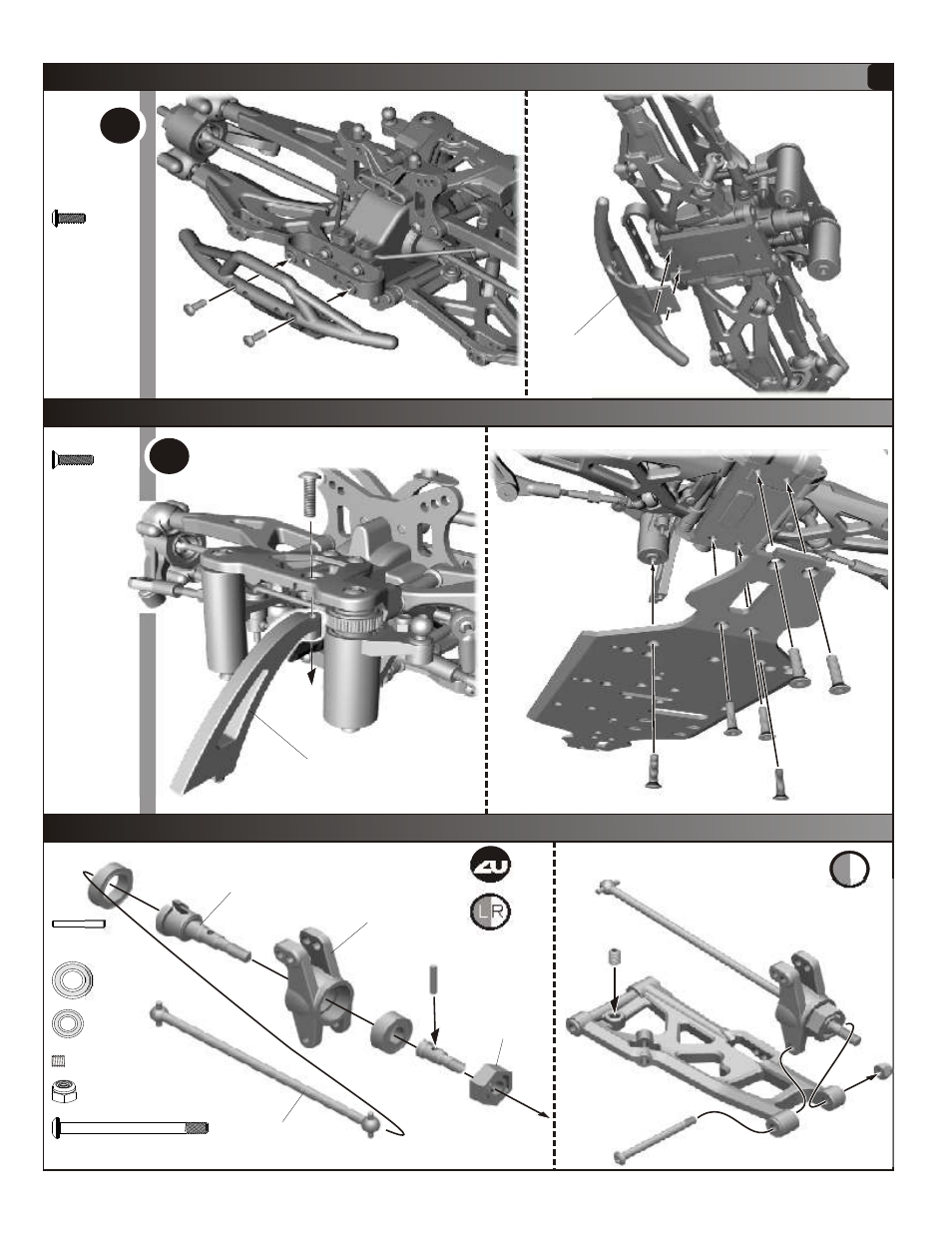 Assembly of front bumper & front brace | OFNA Racing Hyper Mini STe User Manual | Page 9 / 35