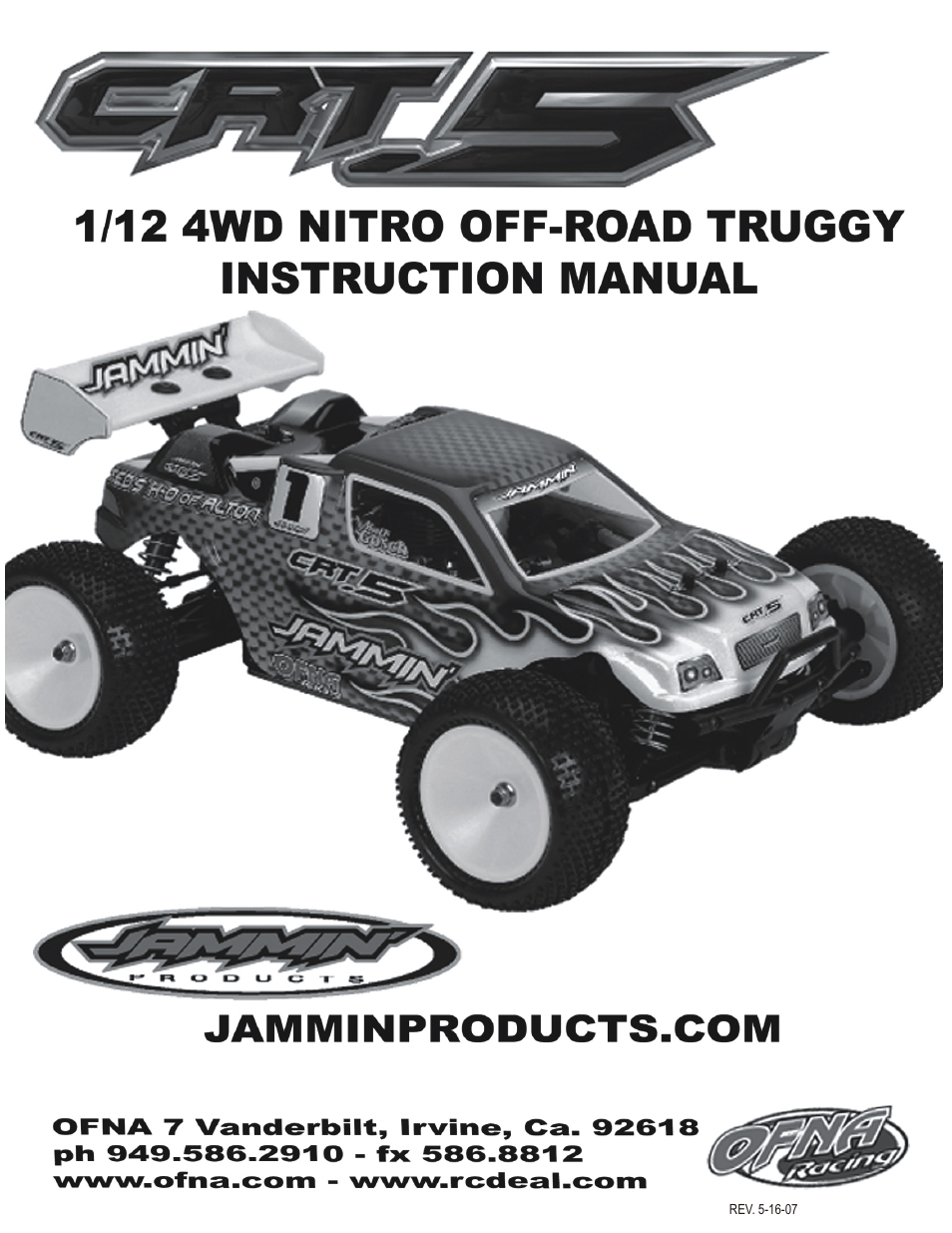 OFNA Racing Jammin CRT .5 Mini User Manual | 37 pages