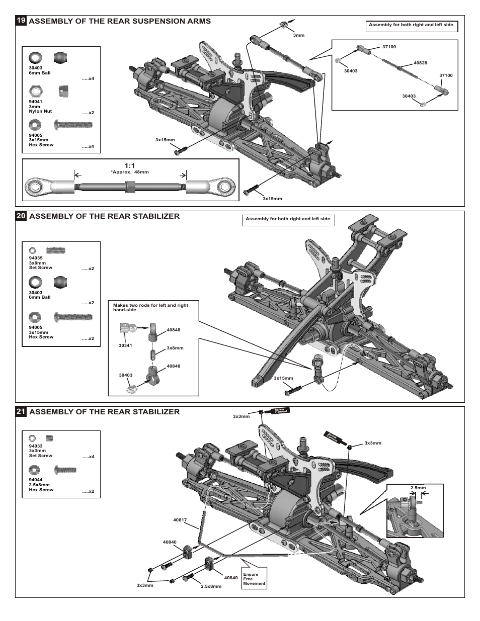 Assembly of the rear stabilizer | OFNA Racing Jammin CRT .5 Mini User Manual | Page 12 / 37