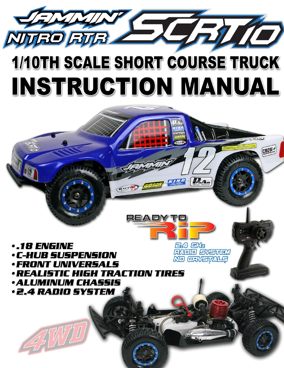 OFNA Racing Jammin SCRT Nitro RTR User Manual | 45 pages