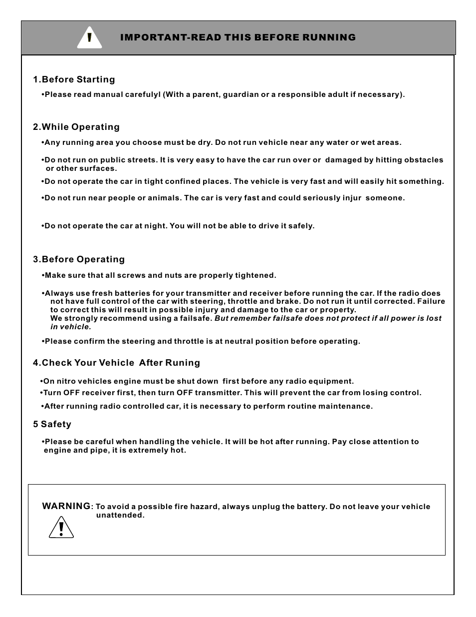 OFNA Racing Jammin SCRT Nitro RTR User Manual | Page 2 / 45