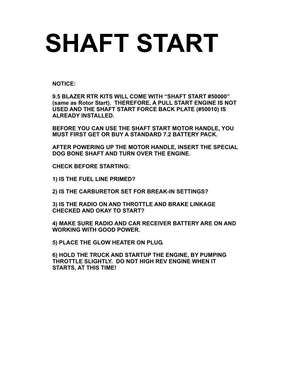 Shaft start | OFNA Racing Jammin X1 CRT RTR User Manual | Page 34 / 38