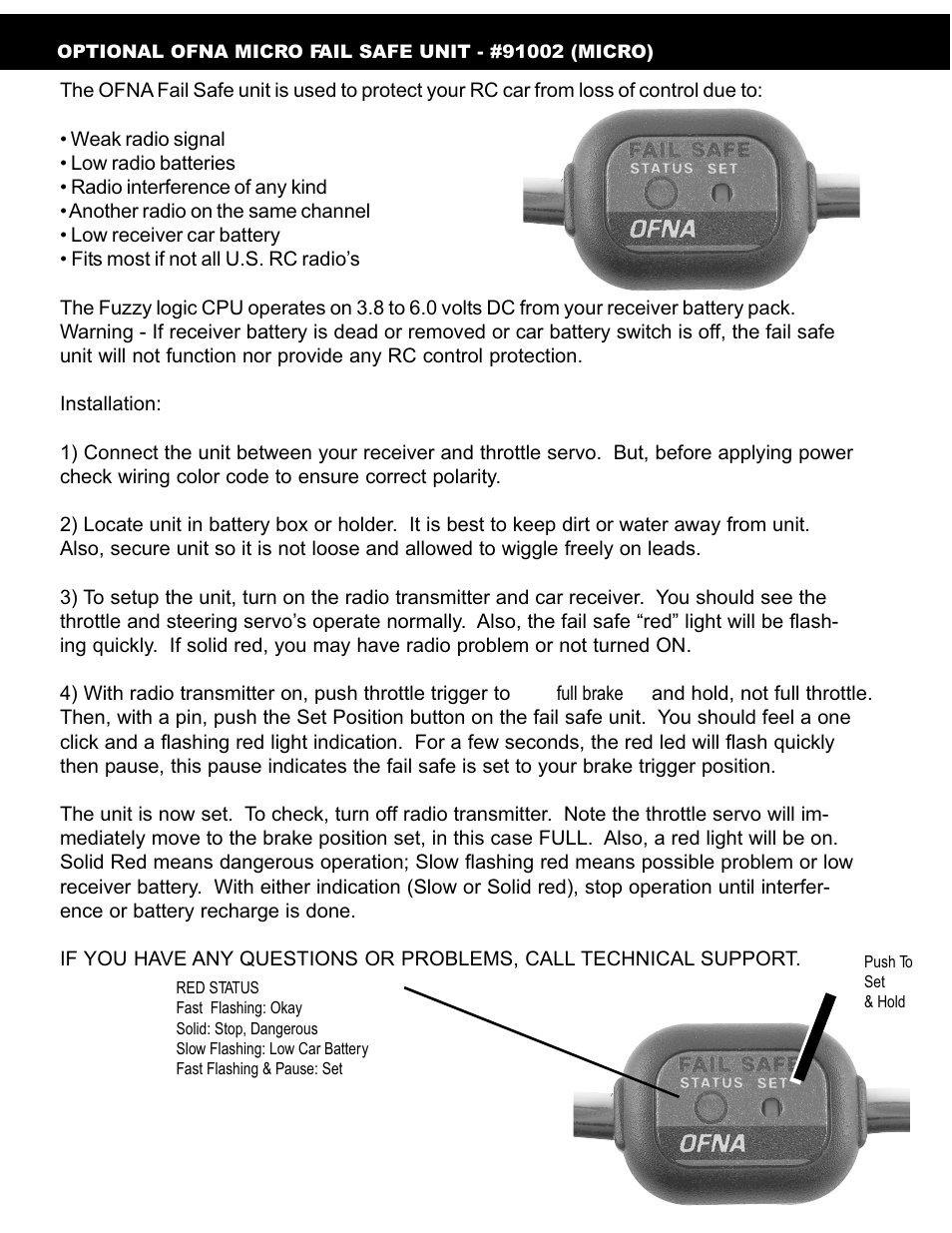 OFNA Racing Jammin X1 CRT RTR User Manual | Page 36 / 38