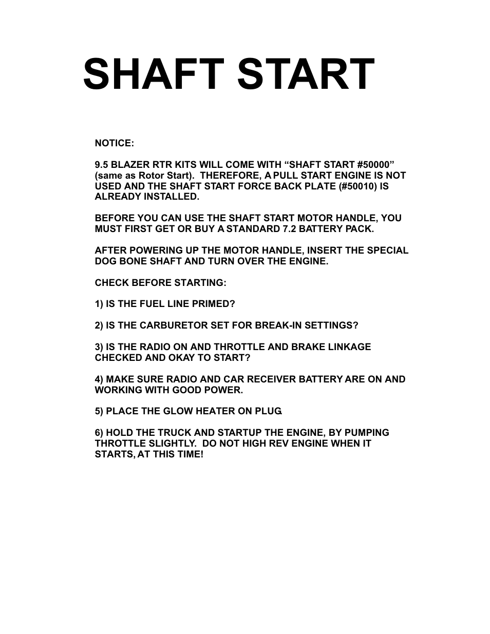 Shaft start | OFNA Racing Jammin X1 RTR User Manual | Page 41 / 46