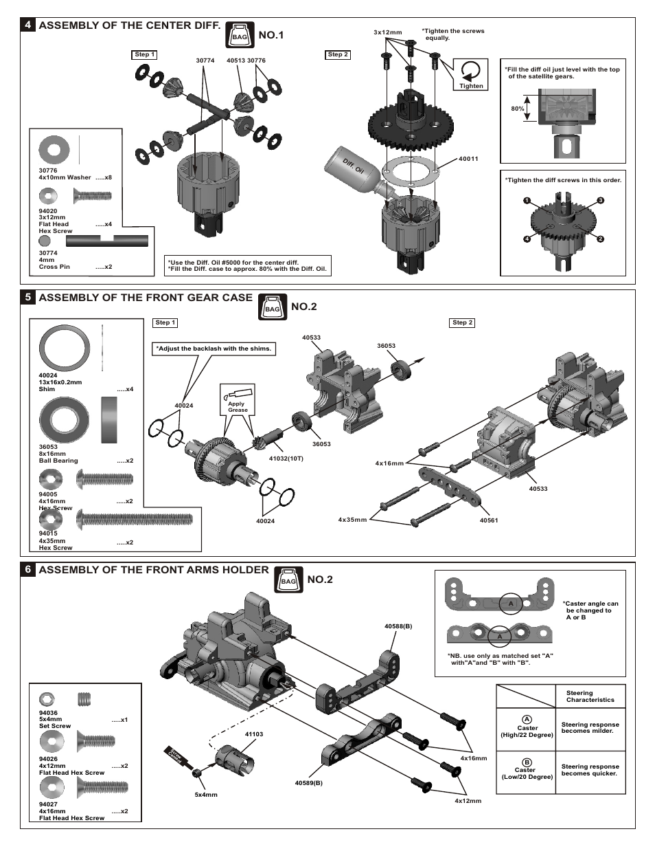 No.1, No.2 | OFNA Racing Jammin X2 Buggy User Manual | Page 10 / 38