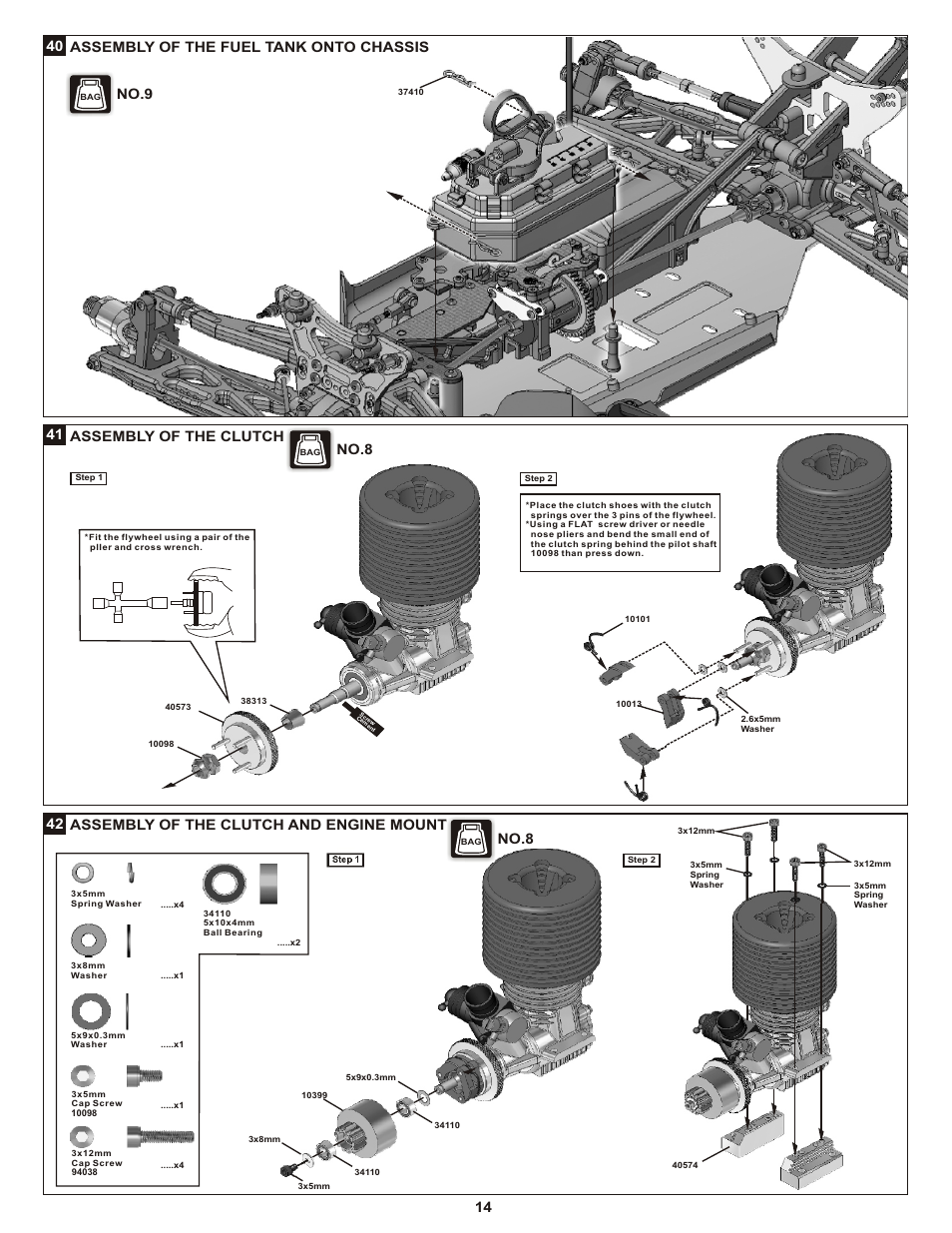 No.9, No.8 | OFNA Racing Jammin X2 Truggy User Manual | Page 21 / 35