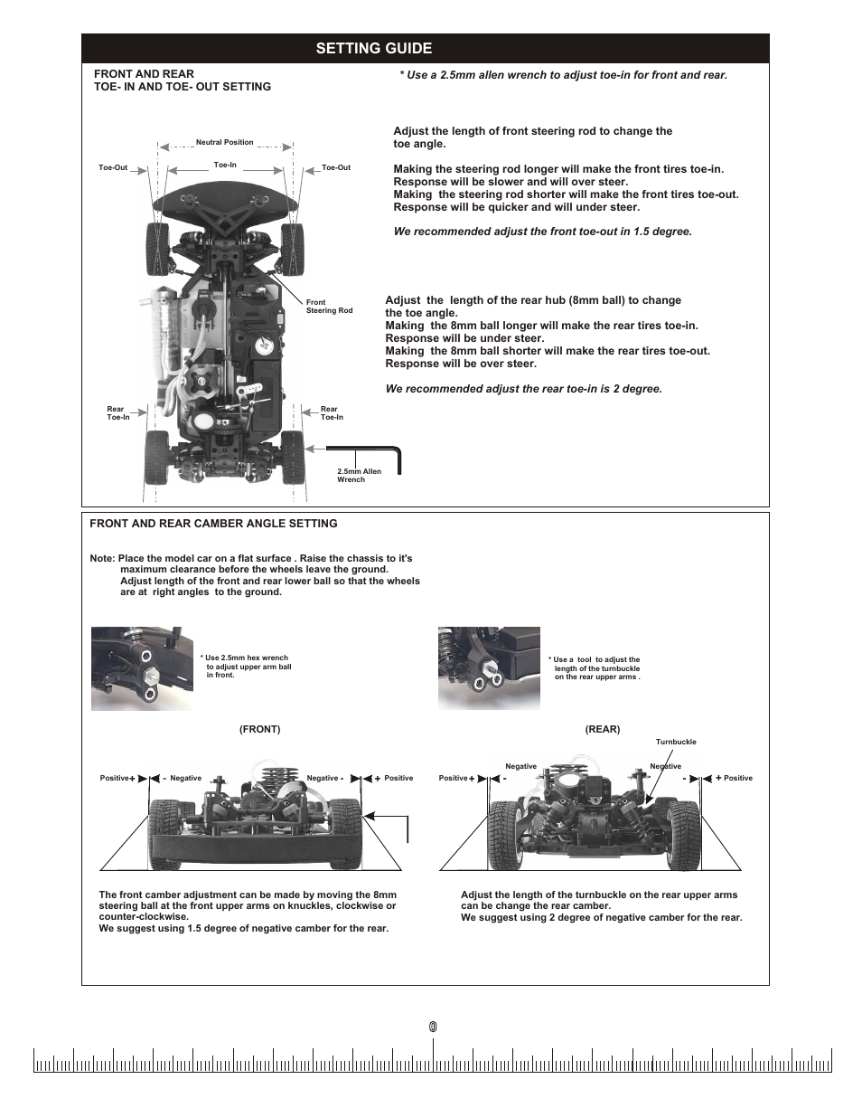 Setting guide, Setting throttle linkage | OFNA Racing LD3 Pro User Manual | Page 30 / 40